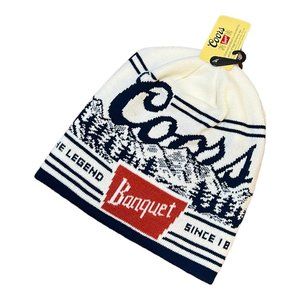Coors Golden Banquet Beer Winter Cap Hat Beanie “The Legend Since 1873” New Tag